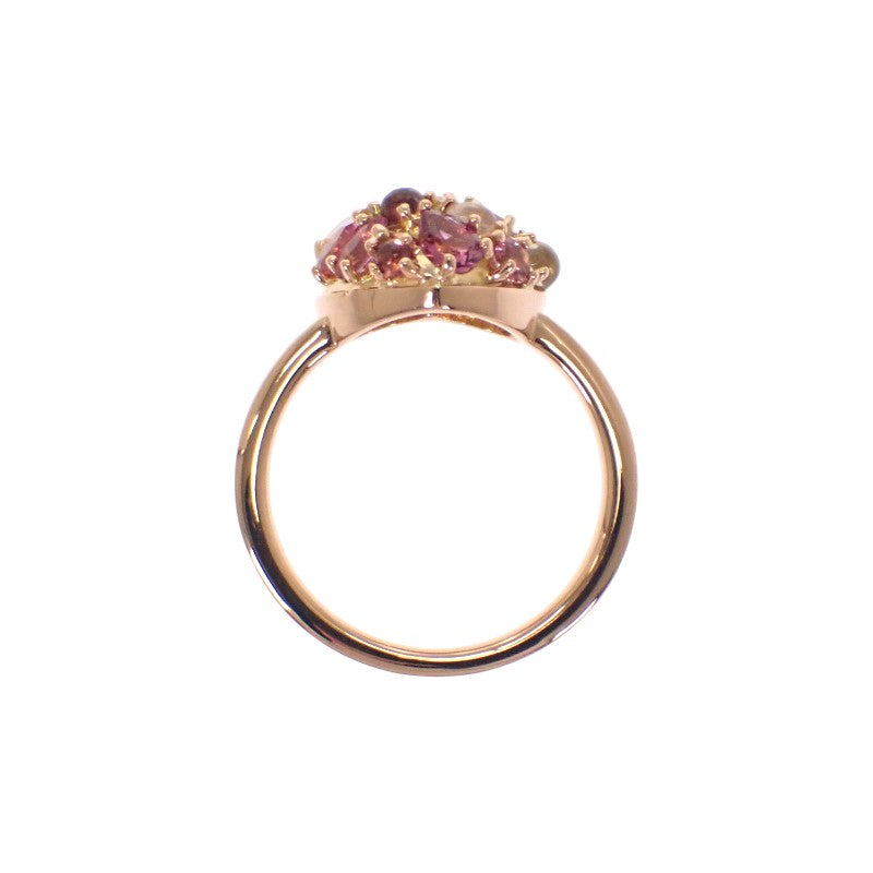 ルジアダ マルチストーン ハート 12号 リング K18ピンクゴールド レディース【中古】【Aランク】