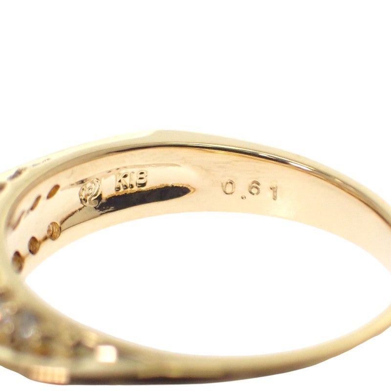 タサキ TASAKI ルビー ダイヤモンド 12号 リング K18イエローゴールド ゴールド ダイヤモンド ルビー レディース【中古】【Aランク】