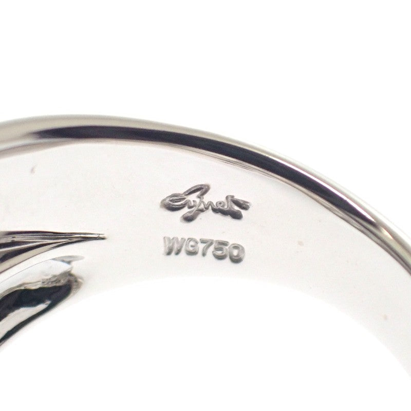 Jeunet Gradation Ring, Size 12, K18 White Gold, Sapphire, Diamond, Ladies'