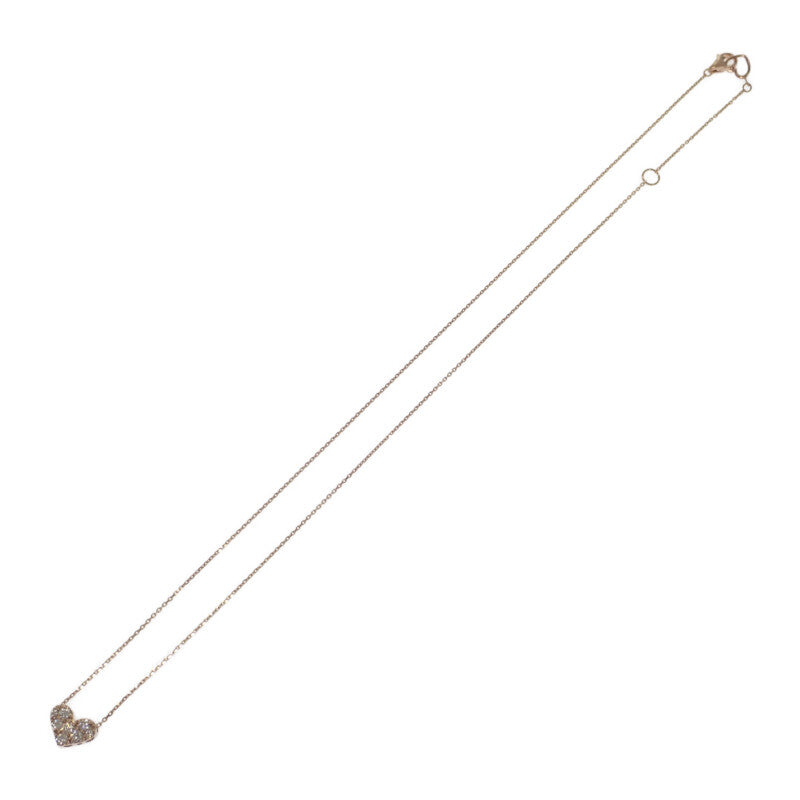 ポンテヴェキオ Ponte Vecchio K18PG ハート ネックレス K18ピンクゴールド ダイヤモンド レディース【中古】【Aランク】