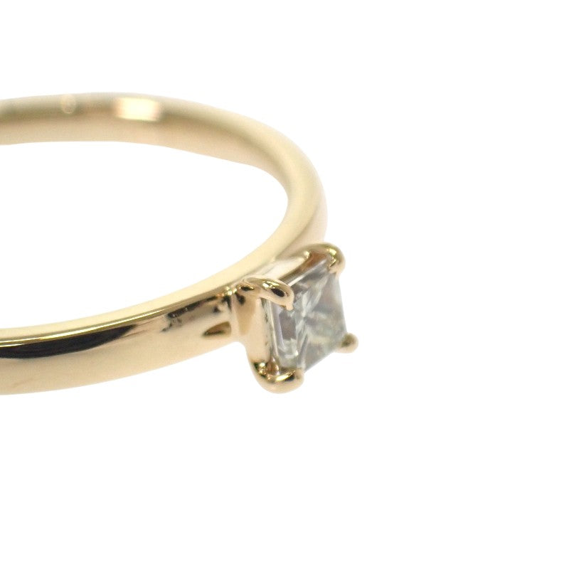 デザインジュエリー スクエア 12号 リング K18イエローゴールド ダイヤモンド レディース【中古】【Aランク】