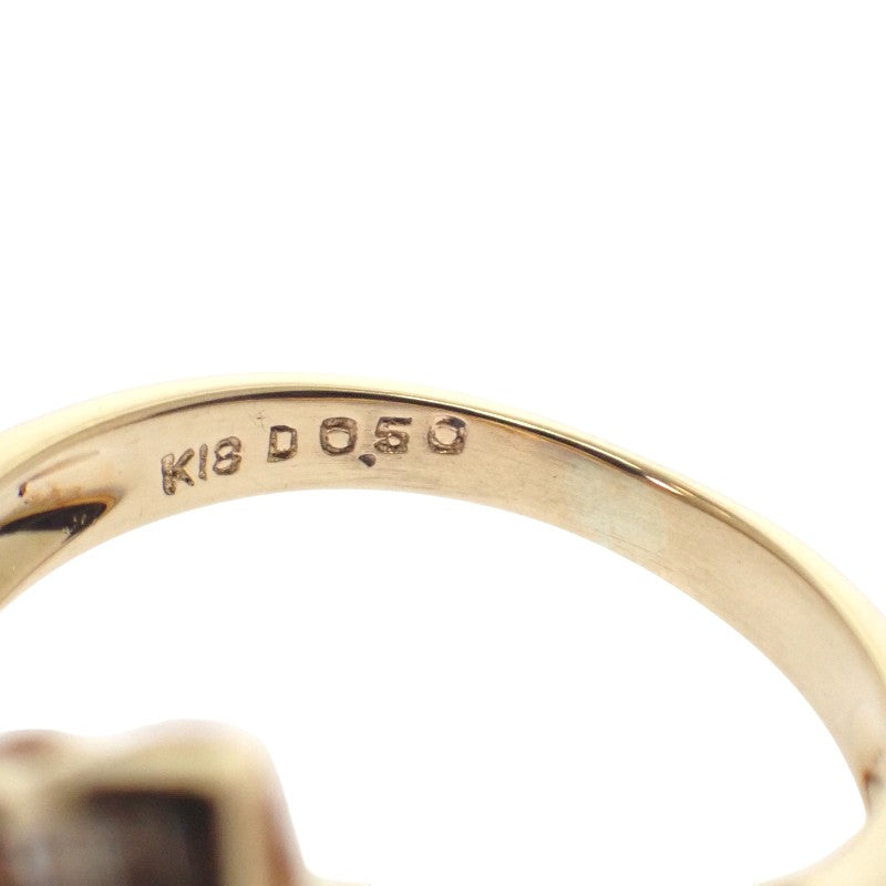 デザインジュエリー 11号 リング K18イエローゴールド ダイヤモンド レディース【中古】【Aランク】