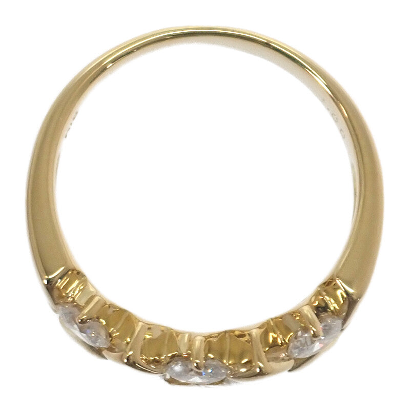 スタッズデザイン ジュエリー 14号 リング K18イエローゴールド ダイヤモンド レディース メンズ【中古】【Aランク】