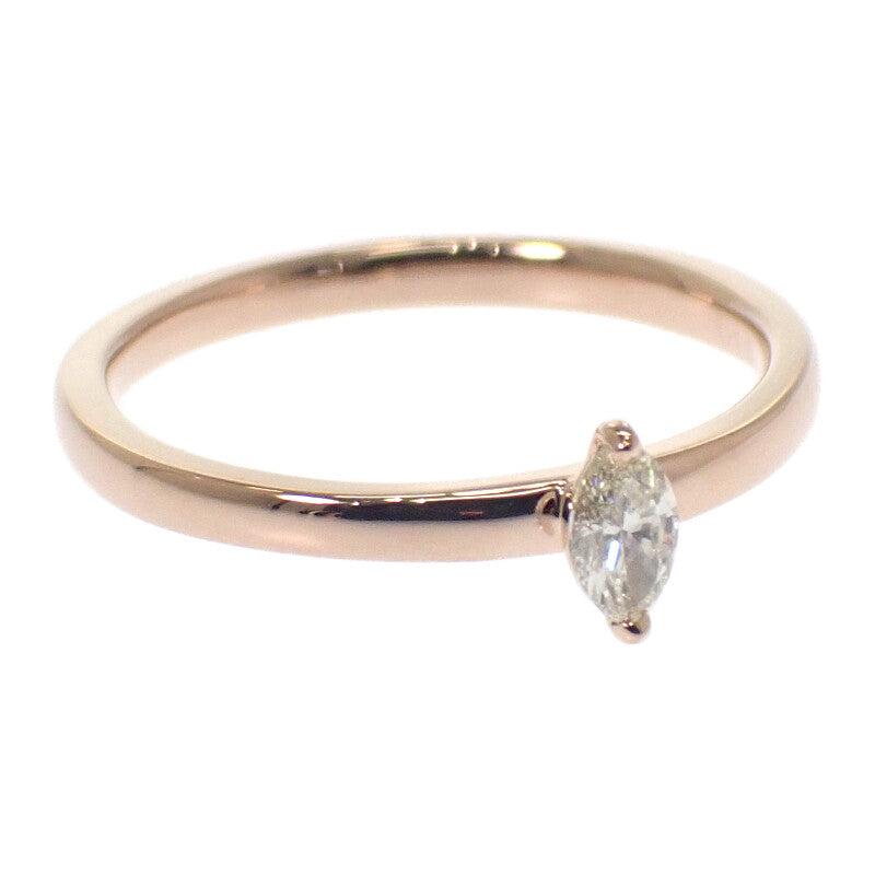 デザインジュエリー マーキス 12号 リング K18ピンクゴールド ピンクゴールド ダイヤモンド レディース【中古】【Aランク】