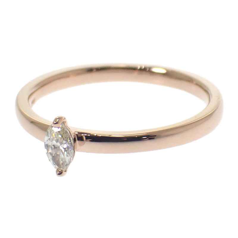 デザインジュエリー マーキス 12号 リング K18ピンクゴールド ピンクゴールド ダイヤモンド レディース【中古】【Aランク】