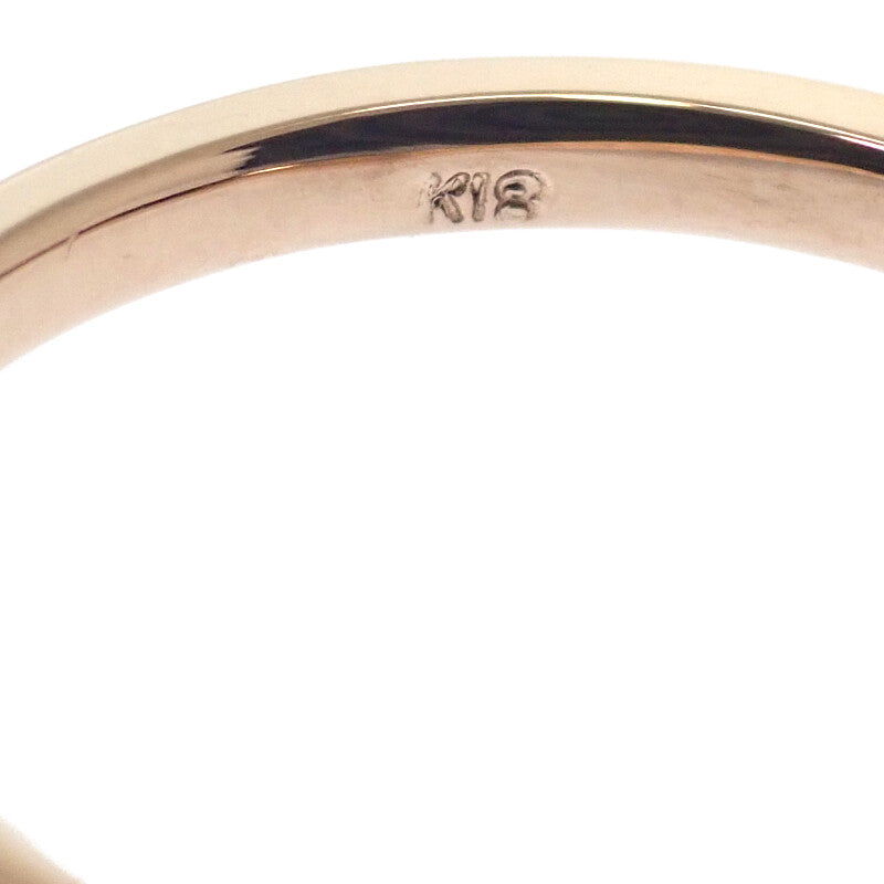設計珠寶 橄欖形切割 12號 戒指 K18粉紅金 粉紅金 鑽石 女士【中古】【A級】