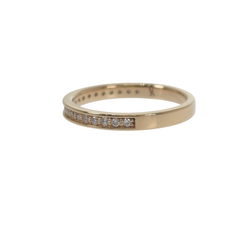 Vandome Half Eternity Ring, Size 7, K18 Yellow Gold, Gold Diamond, Ladies'