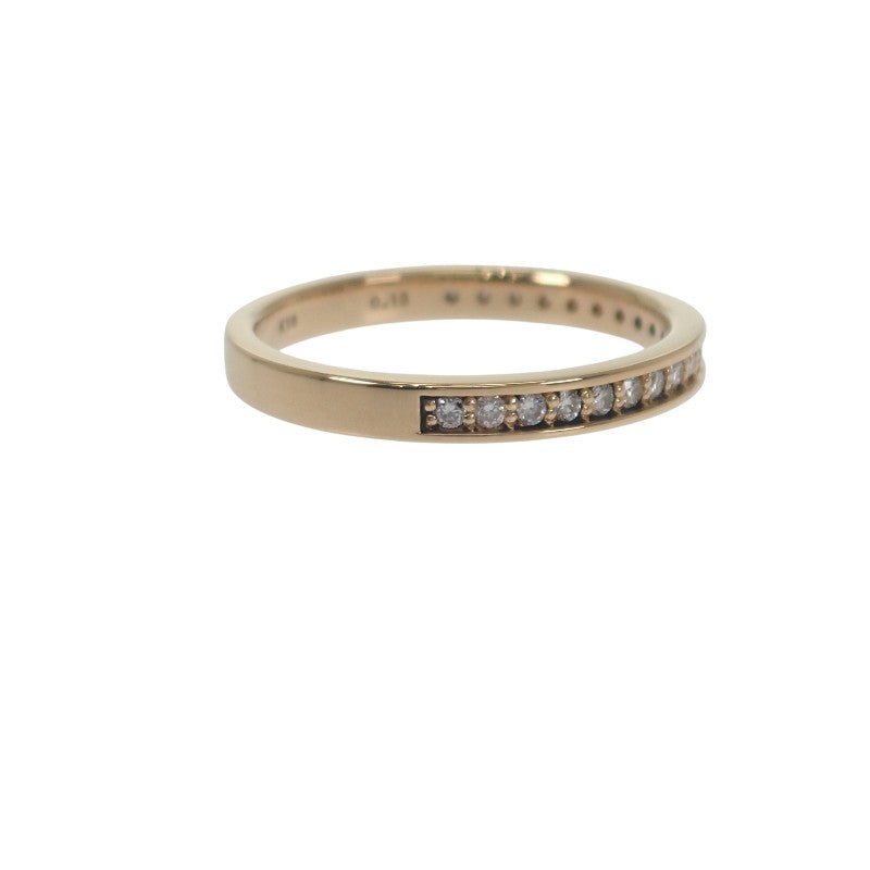 Vandome Half Eternity Ring, Size 7, K18 Yellow Gold, Gold Diamond, Ladies'