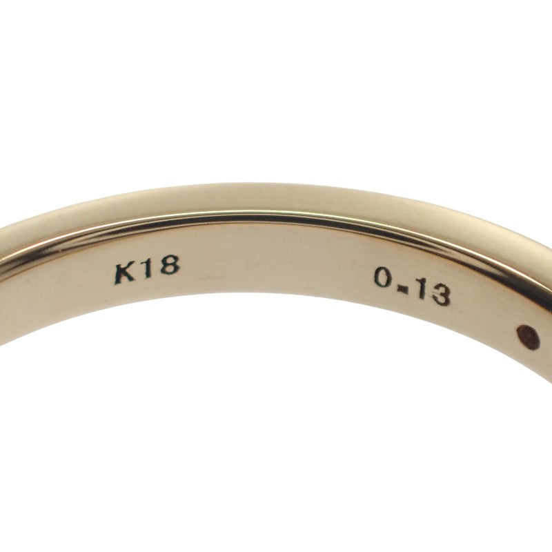Vandome Half Eternity Ring, Size 7, K18 Yellow Gold, Gold Diamond, Ladies'