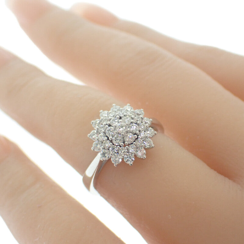 レオピッツォ ダイヤモンドリング 12号 25681B リング K18ホワイトゴールド ダイヤモンド レディース【中古】【Aランク】