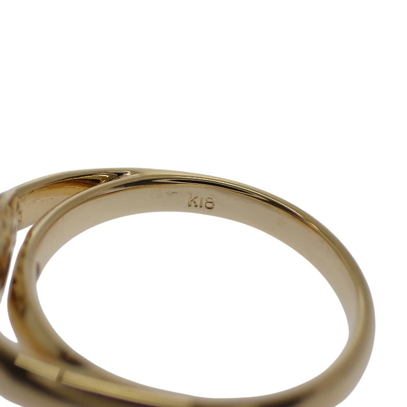 K18 デザインジュエリー 11号 リング K18ゴールド ダイヤモンド レディース【中古】【Aランク】