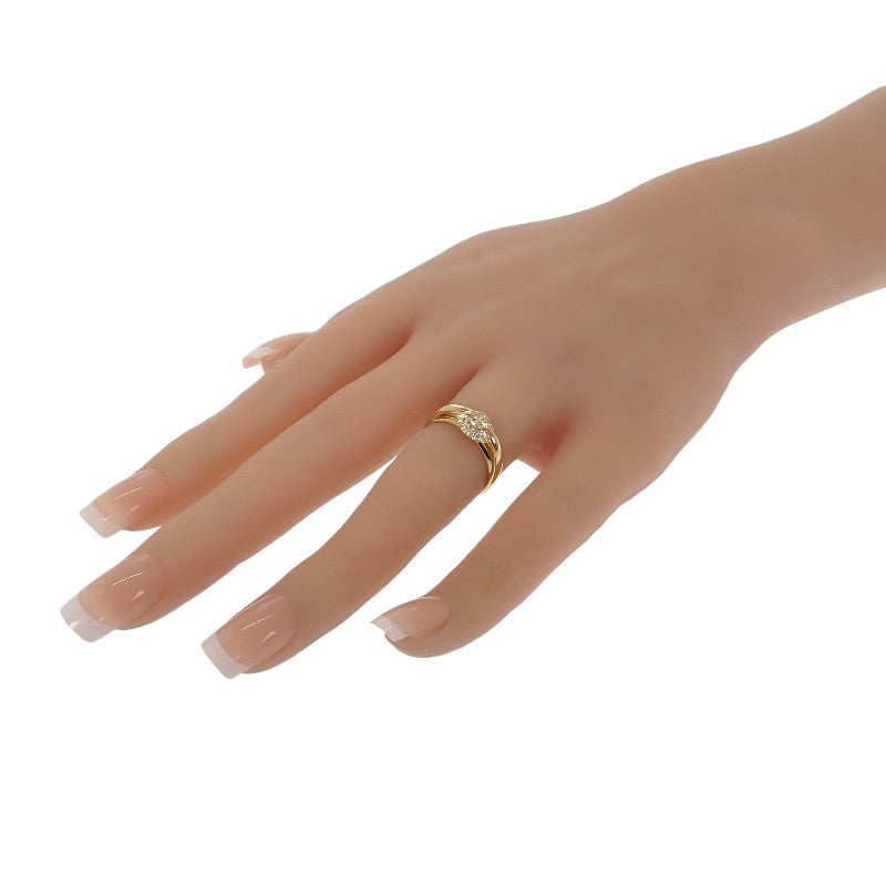 K18 デザインジュエリー 11号 リング K18ゴールド ダイヤモンド レディース【中古】【Aランク】