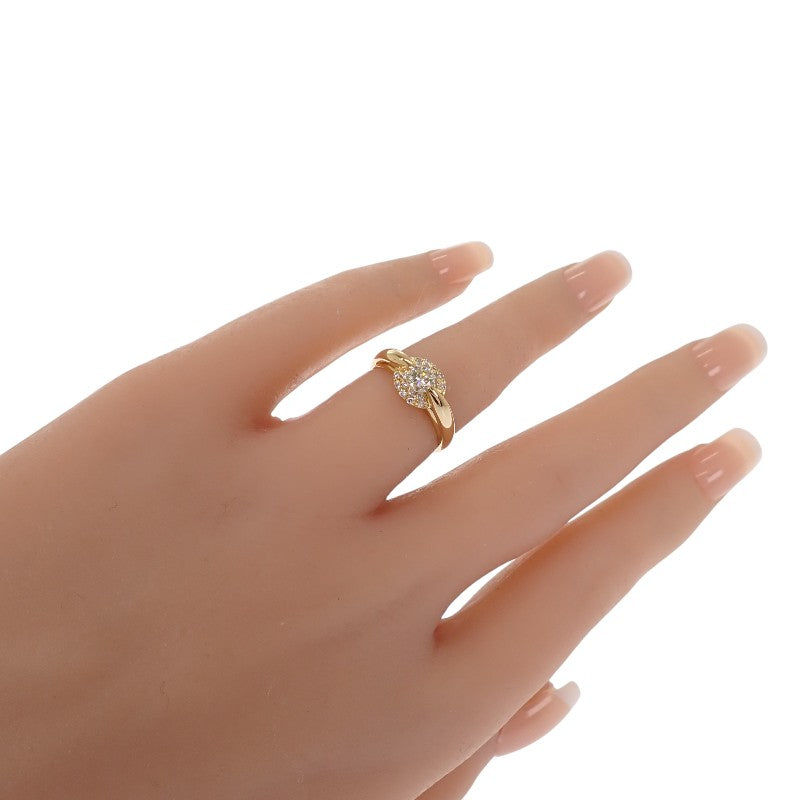 K18 デザインジュエリー 11号 リング K18ゴールド ダイヤモンド レディース【中古】【Aランク】