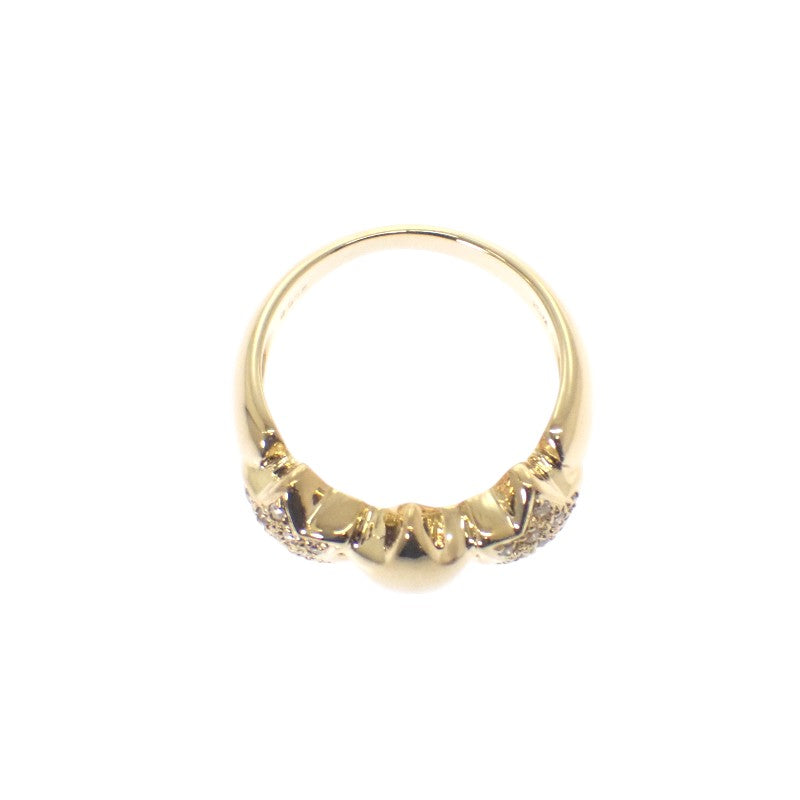 デザインジュエリー スリースター 11号 リング K18イエローゴールド ダイヤモンド レディース【中古】【Aランク】