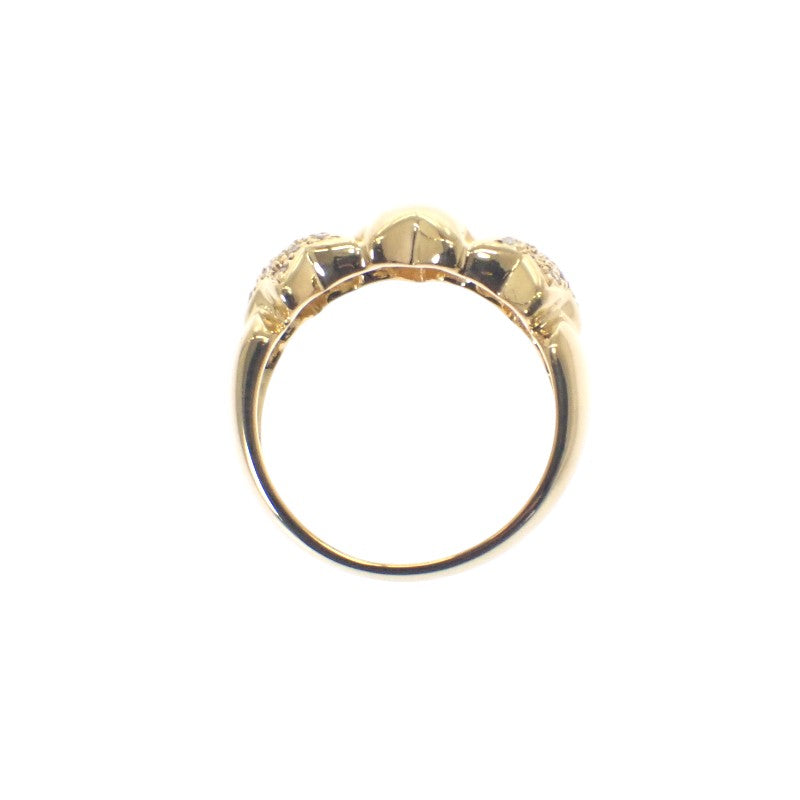 デザインジュエリー スリースター 11号 リング K18イエローゴールド ダイヤモンド レディース【中古】【Aランク】