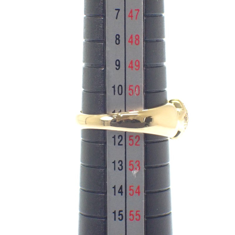 デザインジュエリー スリースター 11号 リング K18イエローゴールド ダイヤモンド レディース【中古】【Aランク】