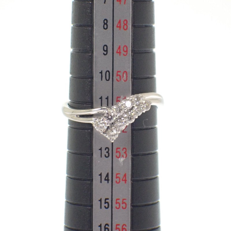 デザインジュエリー 11号 リング Pt900プラチナ ダイヤモンド レディース【中古】【Aランク】