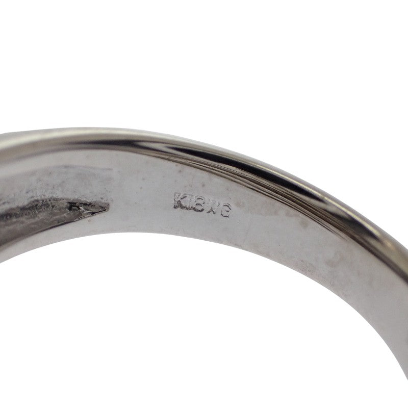 K18 デザインジュエリー 11号 リング K18ホワイトゴールド ダイヤモンド レディース【中古】【Aランク】