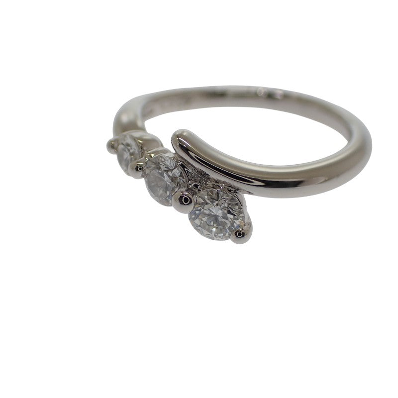 デザインジュエリー TRILOGY 11号 リング Pt900プラチナ ダイヤモンド レディース【中古】【Aランク】