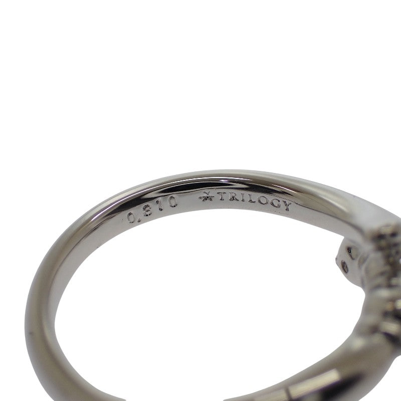 デザインジュエリー TRILOGY 11号 リング Pt900プラチナ ダイヤモンド レディース【中古】【Aランク】