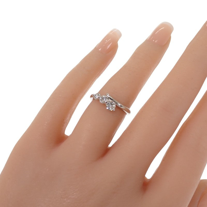 デザインジュエリー TRILOGY 11号 リング Pt900プラチナ ダイヤモンド レディース【中古】【Aランク】