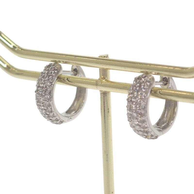 Designer Jewelry Earrings K18 White Gold Diamond Ladies
