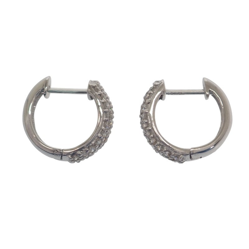 デザインジュエリー ピアス K18ホワイトゴールド ダイヤモンド レディース【中古】【Aランク】