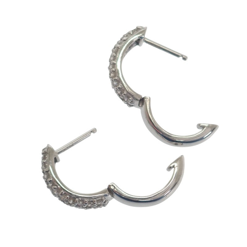 Designer Jewelry Earrings K18 White Gold Diamond Ladies