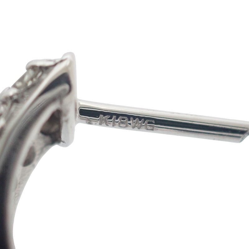 デザインジュエリー ピアス K18ホワイトゴールド ダイヤモンド レディース【中古】【Aランク】