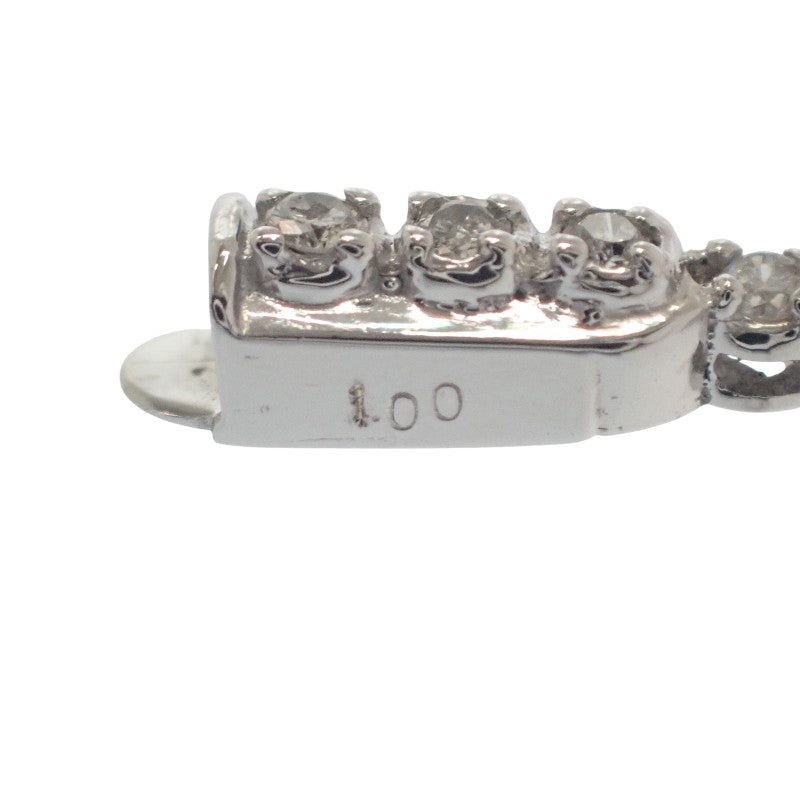 デザイン ジュエリー ブレスレット K18ホワイトゴールド ダイヤモンド レディース メンズ【中古】【Aランク】