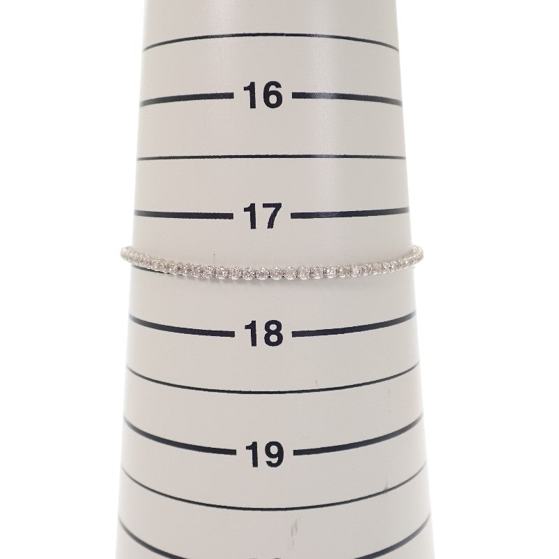 デザイン ジュエリー ブレスレット K18ホワイトゴールド ダイヤモンド レディース メンズ【中古】【Aランク】