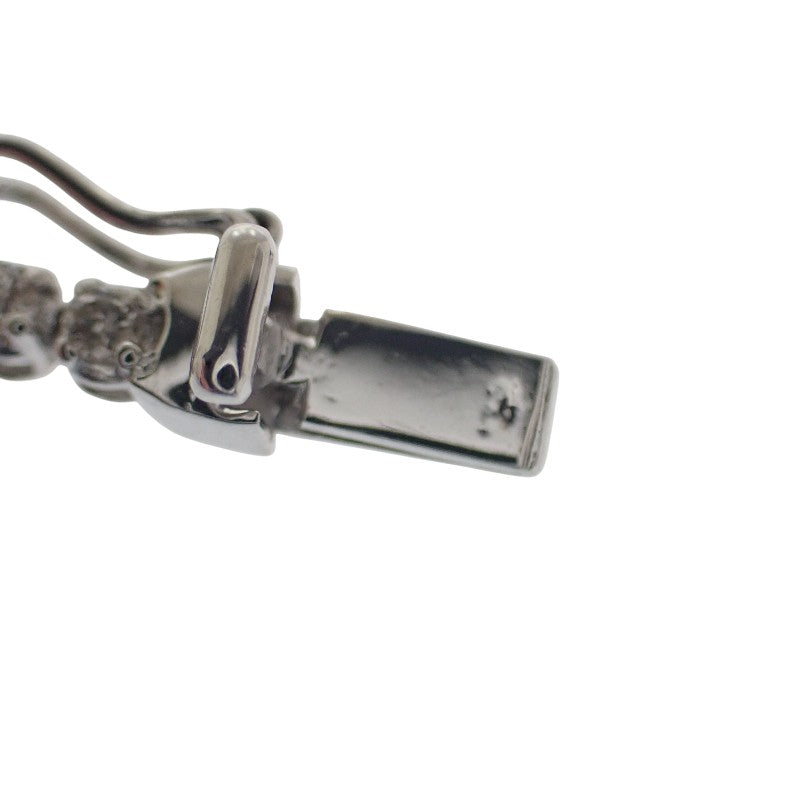 デザイン ジュエリー ブレスレット K18ホワイトゴールド ダイヤモンド レディース メンズ【中古】【Aランク】