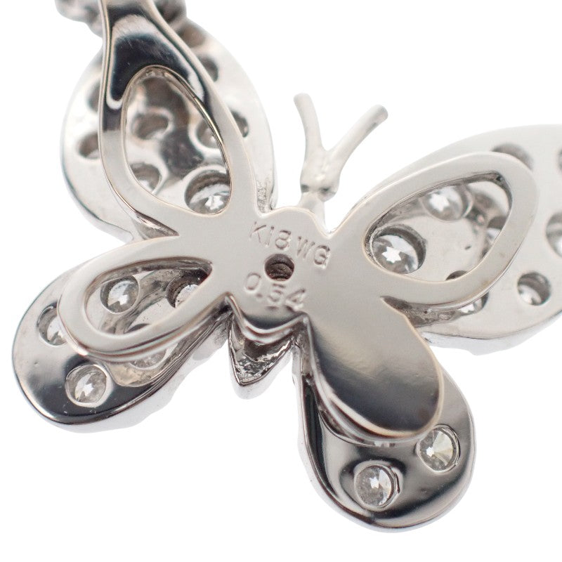 デザインジュエリー パピヨン ネックレス K18ホワイトゴールド ダイヤモンド レディース【中古】【Aランク】