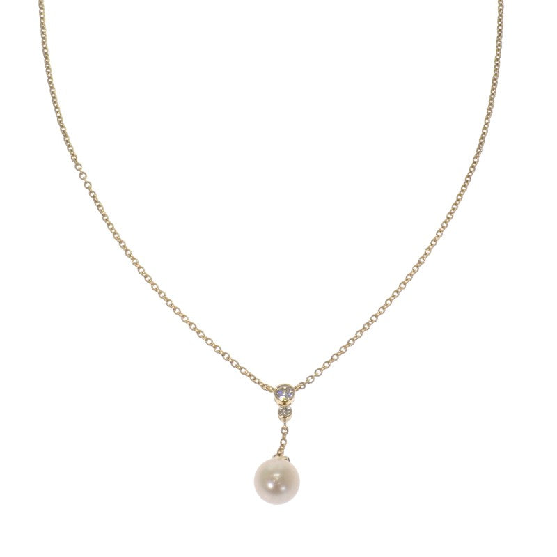 デザインジュエリー ネックレス K18イエローゴールド ダイヤモンド レディース【中古】【Aランク】