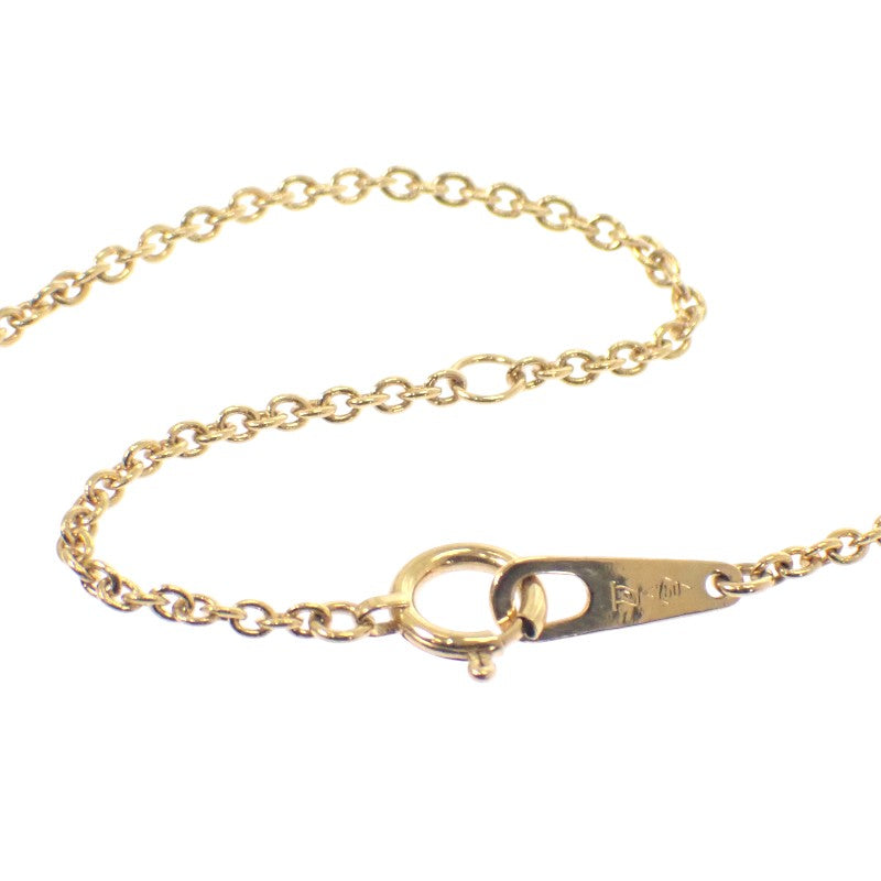 Design Jewelry Necklace K18 Yellow Gold Diamond Women's