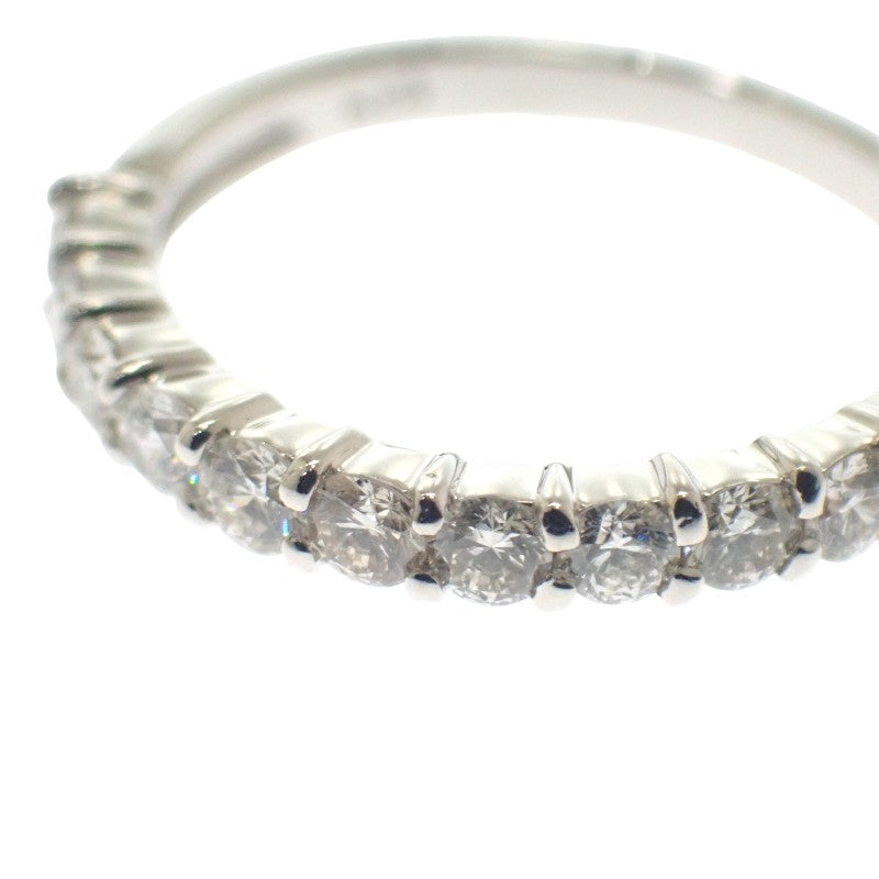 デザインジュエリー ハーフエタニティ 9号 リング Pt900プラチナ ダイヤモンド レディース【中古】【Aランク】