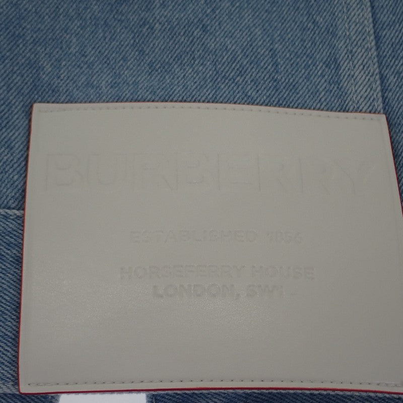 バーバリー BURBERRY ホースフェリープリント 38 8026710 デニムジャケット コットン ブルー ライトインディゴ メンズ【中古】【Aランク】