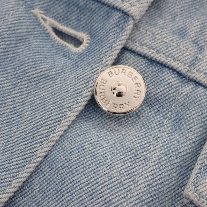 バーバリー BURBERRY ホースフェリープリント 38 8026710 デニムジャケット コットン ブルー ライトインディゴ メンズ【中古】【Aランク】
