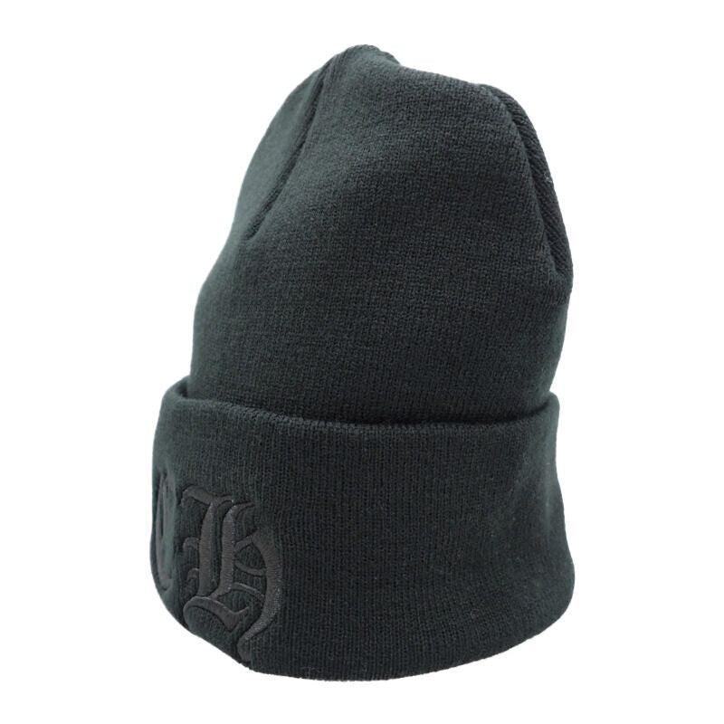 クロムハーツ CHROME HEARTS CHロゴ ビーニー CH Logo Beanie Watch Cap ニットキャップ アクリル ブラック 22cm メンズ【中古】【Aランク】