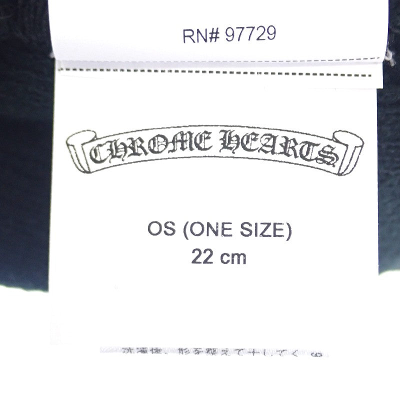クロムハーツ CHROME HEARTS CHロゴ ビーニー CH Logo Beanie Watch Cap ニットキャップ アクリル ブラック 22cm メンズ【中古】【Aランク】