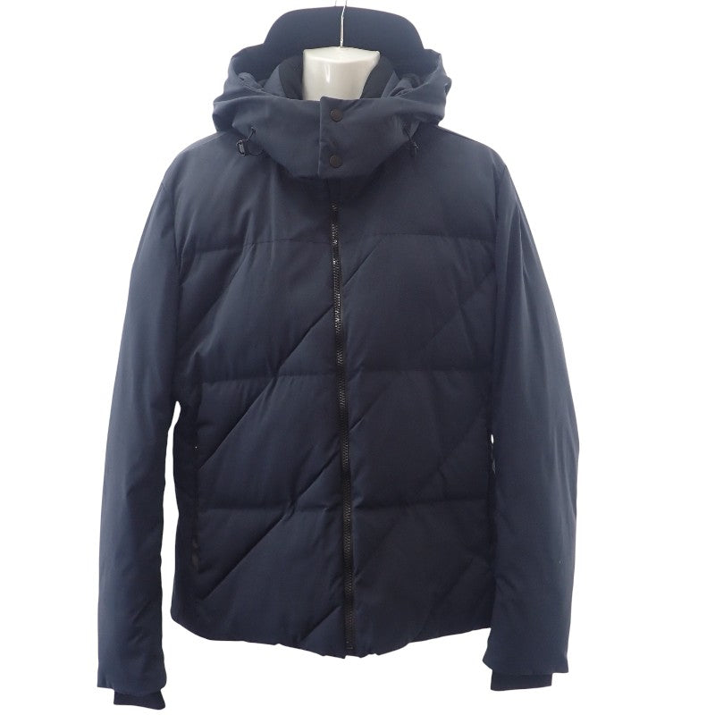 エルメス HERMES Toundra puffer coat M H800519E 01M ダウンジャケット ナイロン ポリエステル ネイビー メンズ【中古】【ABランク】