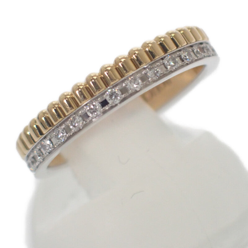 ブシュロン Boucheron キャトル ラディアント 7.5号 JAL00134 リング K18イエローゴールド K18ホワイトゴールド ダイヤモンド レディース【中古】【Aランク】