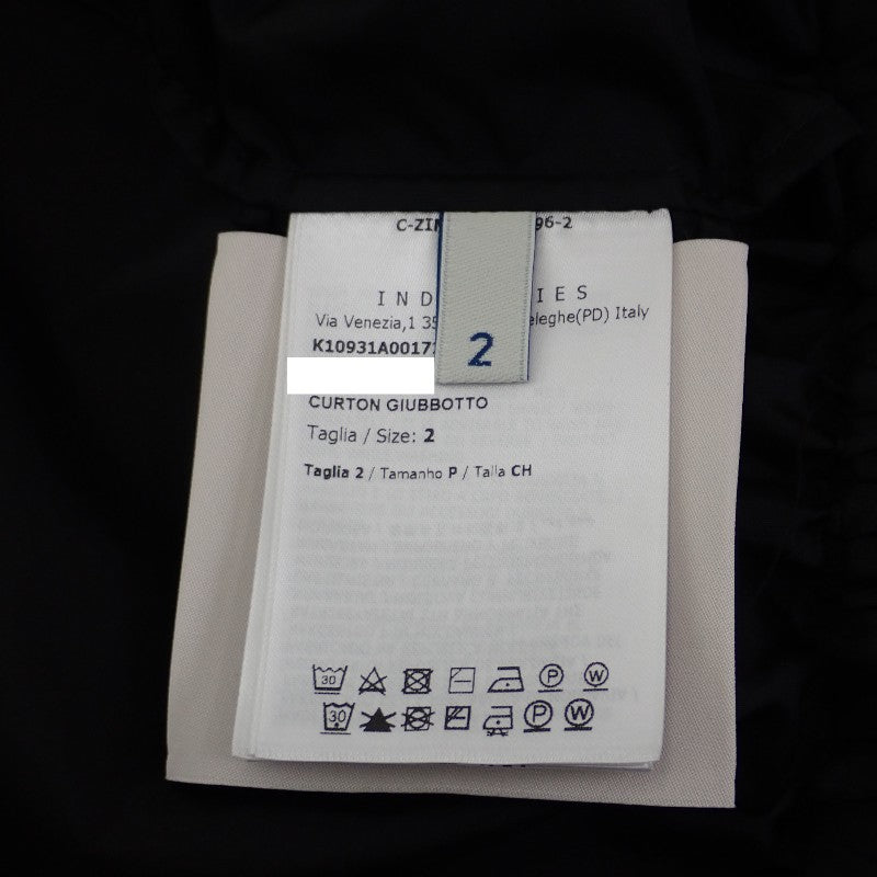 Moncler MONCLER CURTON 連帽魚尾外套 2 K10931A00172539ZD 尼龍外套 尼龍 黑色 女款【中古】【A級品】
