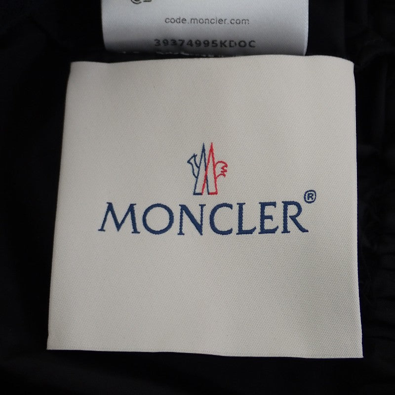Moncler MONCLER CURTON 連帽魚尾外套 2 K10931A00172539ZD 尼龍外套 尼龍 黑色 女款【中古】【A級品】