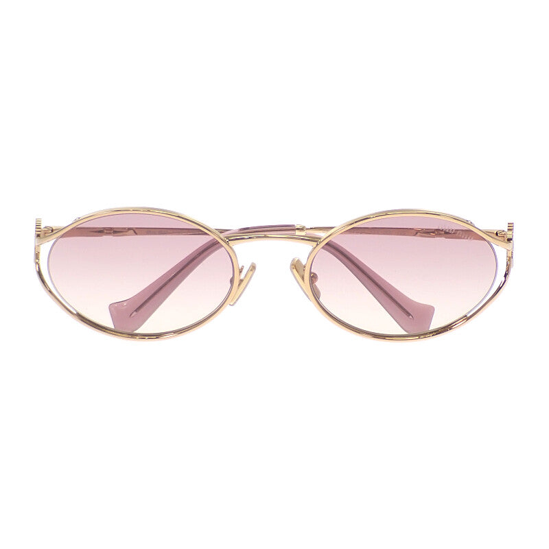 miu miu ミュウミュウ Y2K リムレス サングラス ピンク ミュウミュウ MIUMIU ロゴ SMU52Y_EZVN_FE20F_C_054 サングラス メタル