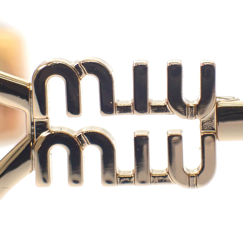 ミュウミュウ MIUMIU ロゴ SMU52Y_EZVN_FE20F_C_054 サングラス メタル ローズゴールド レディース【中古】【Aランク】