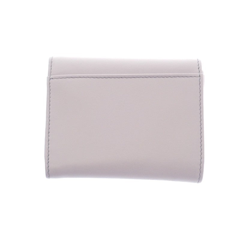 プラダ PRADA シティカーフ タブ財布 1MH043_2CNP_F0230 三つ折り財布 カーフ パープル グリーチネ ゴールド金具 レディース【中古】【Aランク】