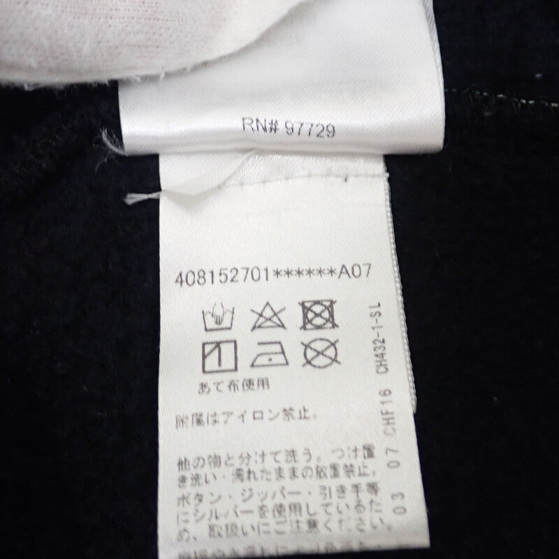 クロムハーツ CHROME HEARTS ステンシルフーディ L パーカー コットン ブラック マルチカラー メンズ【中古】【Bランク】