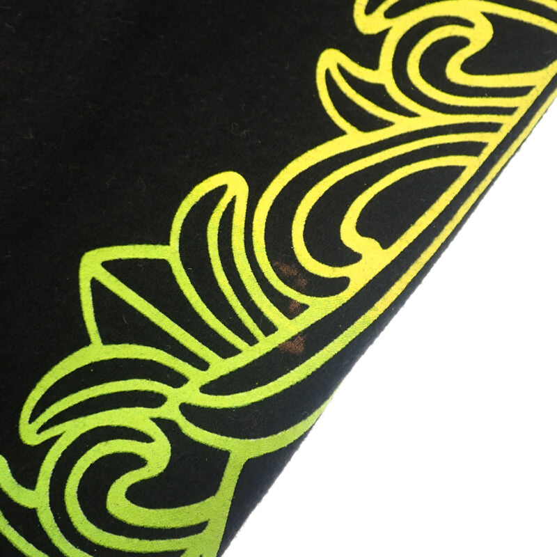 クロムハーツ CHROME HEARTS マルチカラーグラデーション フローラルクロス ロングスリーブトップス L 長袖Tシャツ コットン ブラック メンズ【中古】【Bランク】