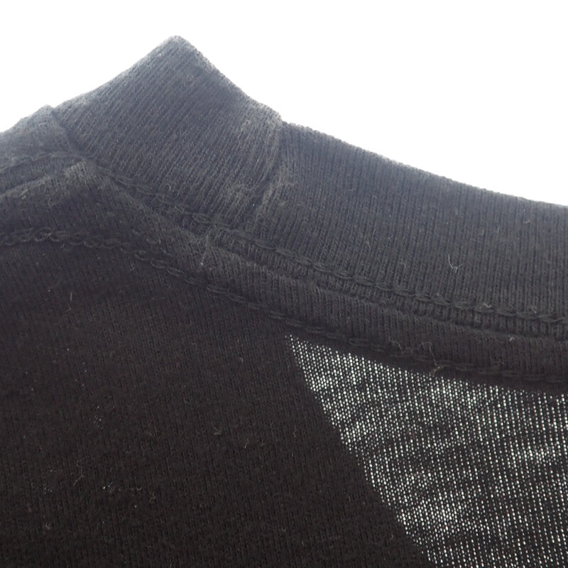 クロムハーツ CHROME HEARTS マルチカラーグラデーション フローラルクロス ロングスリーブトップス L 長袖Tシャツ コットン ブラック メンズ【中古】【Bランク】